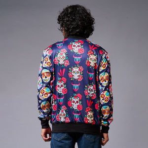 เสื้อแจ็กเก็ตบอมเบอร์สำหรับผู้ชายผ้าแคนวาสสำหรับผู้ชายผ้าโพลีเอสเตอร์แบบสตรีทใส่กลับด้านได้100% ออกแบบได้ตามที่ต้องการ - Product Image 6