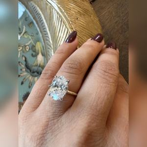 Bague en diamant de laboratoire de taille ovale de 2,50 carats, fabricant en gros, fournisseur, prix d'usine, IGI 2,5 carats - Product Image 1