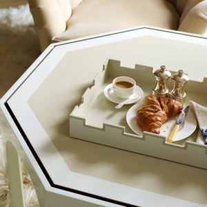 Nouveau design laque rectangle plateau de service deux tons ustensiles de cuisine ensembles vaisselle en gros pour les restaurants du Vietnam - Product Image 4