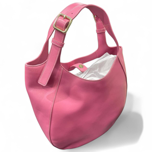 Sac à main demi-lune de luxe en cuir pour femme, texture grainée, grande capacité, poche intérieure, doublure premium, bretelles réglables, fermeture éclair - Product Image 3