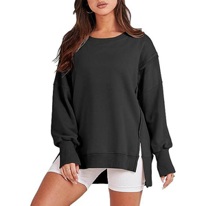 Meilleur prix de gros, sweat-shirt décontracté mince et tendance pour femmes, en vente, sweat-shirt décontracté uni à la mode - Product Image 6
