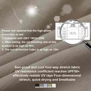 Chaqueta de protección solar deportiva de lona impresa de alta calidad personalizada para mujer transpirable UPF50 + protección UV impermeable capucha acolchada - Product Image 3