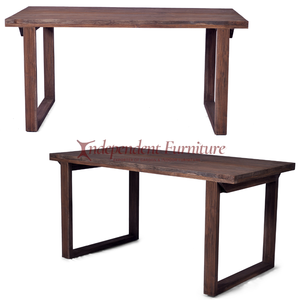 Modern Minimalist Rustic Brown <b>Dining</b> <b>Table</b> Trendy Design for Home Living Room Hotel Restaurant or Villa - Product Image 6