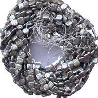 Perles d'eau douce naturelles dorées brunes de 9 mm et 10 mm, forme carrée/fleur, enfilées, vente en gros, fournisseur de pierres, 100 % naturelles Vivaaz