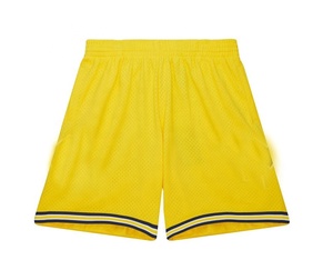 Pantalones cortos de baloncesto de malla de poliéster 100% de Color sólido para hombre, pantalones cortos de baloncesto gruesos transpirables informales por sublimación al por mayor - Product Image 1