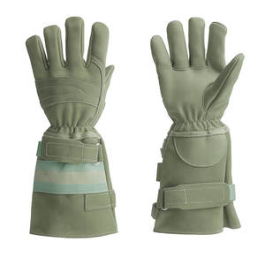 Guantes de trabajo industriales resistentes al calor para lucha contra incendios TRP de cuero sintético resistente a impactos en diferentes colores - Product Image 1