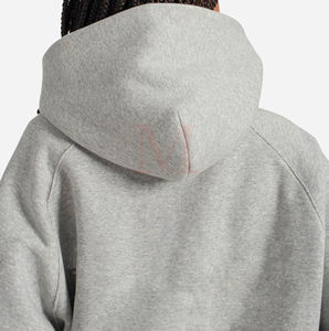 Vente en gros Nouvel arrivage de sweats à capuche zippés pour hommes 100% coton avec logo personnalisé Conception de poche Motif solide Entièrement personnalisable Teint uni - Product Image 6
