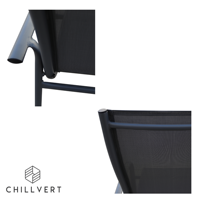Chaise de Jardin Empilable en Aluminium Portofino avec Dossier Haut et Accoudoirs | Meubles de Jardin | Design Extérieur d'Espagne