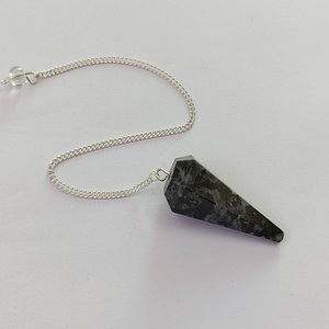 จี้หินอาเกตเหลี่ยมเพชรพลอยลาร์วิไคต์ธรรมชาติเรกิและการรักษาอัญมณีแกะสลักกึ่งมีค่า - Product Image 6