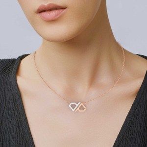 Collier en or blanc massif 10 carats pour femmes certifié GIA & IGI pour bijoux de mariage et d'anniversaire - Product Image 5