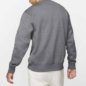100% Cotton Pullover Sweatshirts for <b>Men</b> Solid Color Long Sleeves Crew Neck <b>Hoodies</b> Basic Embroidered Winter Breathable Basics - Product Image 6