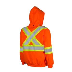 Construcción Ropa reflectante Seguridad Reflectante Alta visibilidad Ropa DE TRABAJO Hombres Sudaderas con capucha de seguridad para la venta en línea - Product Image 3