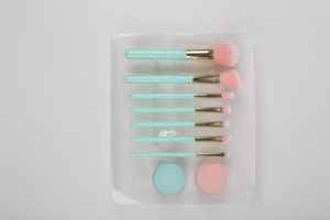 Juego de cepillos para manchas de uso facial de 7 piezas con cerdas de poliuretano y PP para cara y ojos - Product Image 3