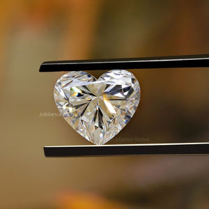 0.5 Ct Heart Cut Lab Diamond White Loose Calibrated 5x5.5 mm Lab Created Diamonds for <b>Jewelry</b> Making - Product Image 2