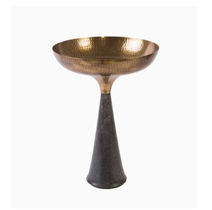 Juego de Cuencos Decorativos Antiguos Dorados con Base de Mármol, Centro de Mesa Decorativo para el Hogar y Bodas, Cuencos para Postre - Product Image 4