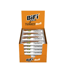 Rollo de pavo Bifi al por mayor, 45g, paquete de 24, estuche expositor, snack de carne de aves alemán para distribuidores y cadenas minoristas a nivel mundial - Product Image 1