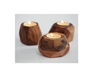 New Arrival Handmade <b>Wooden</b> Candle <b>Holder</b> Stand Indian Manufacturer's Design for Home Decor Stylish INS Style for Weddings Gifts - Product Image 3