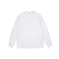 T-shirt à manches longues Clotho 100% coton jersey M-XL Couleur unie Streetwear Respirant Coupe ample