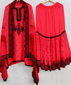 Estilo indio pakistaní Salwar kameez listo para damas traje de algodón cosido vestidos de mujer elegantes - Product Image 6