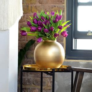 Best Quality Iron Flower <b>Vases</b> with Gold Plating Fancy Design Metal Table <b>Vase</b> for Livingroom & Bedroom <b>Cheap</b> Price - Product Image 3