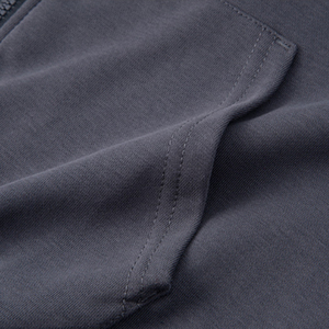 Sweat à capuche personnalisé 400GSM avec fermeture éclair, motif régulier, poches avant, fabrication de vêtements, 100% coton molleton, sweat à capuche uni avec fermeture éclair - Product Image 4