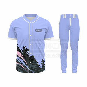 Conjunto de Jersey y pantalón de béisbol del equipo con impresión por sublimación para ropa de Club personalizada uniforme de béisbol de color personalizado - Product Image 2