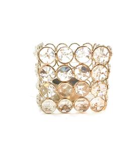 Bougeoir T Light de Noël au design de chariot à neige en métal doré - Product Image 4