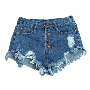 Fashionable Women Plus Size Scrunch Butt <b>Short</b> Denim Pants <b>Pocket</b> Women Ripped Casual <b>Short</b> - Product Image 1