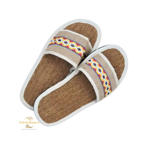 Nouvelles sandales d'été plates pour femme, à bout carré, décontractées, avec nœud en métal doré, antidérapantes, respirantes, imperméables, en fibre de coco premium, légères - Product Image 4