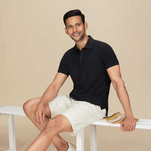 Vente en gros 100% coton T-shirt col rond pour hommes de haute qualité vierge impression personnalisée bleu soie OEM Logo tissu tricoté uni - Product Image 4