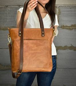 Sac à main en cuir véritable pour femmes Sac à main à bandoulière Grande capacité Mode Bureau Travail Quotidien LTB-0243 - Product Image 5