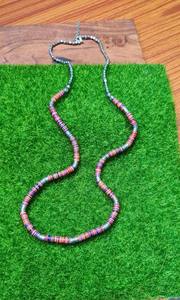 Hermoso collar de cuentas de acrílico hecho a mano pieza de declaración artística geométrica de moda para ropa de fiesta y regalo - Product Image 3