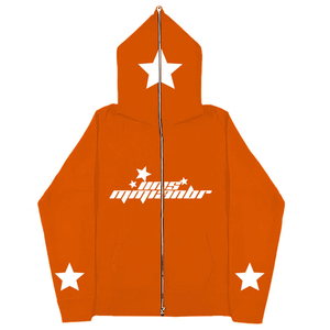 Ropa de calle de moda de invierno para hombre, Sudadera con capucha y cremallera de cara completa con estampado 3D de algodón de gran tamaño, sudaderas con cremallera para hombre - Product Image 6