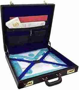 Masonic Hard Apron Case with Black Rexene Handle with Both Sides Lock Option and with Best Quality - Product Image 3