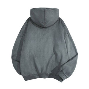 2024 Winter Distressed Hoodie for Men Latest Design 100% Cotton OEM Fashion <b>Sweatshirt</b> - Product Image 3