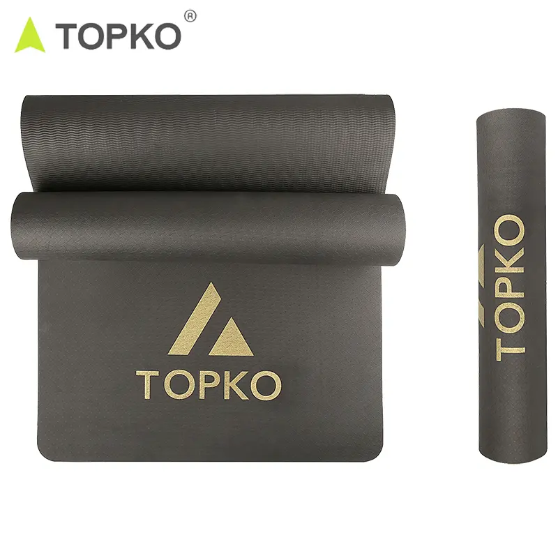 Topko Hoge Kwaliteit Tpe Yoga Mat Voor Yoga Fitness Oefenpad 183*61*0.6Cm Opvouwbare Tpe Yoga Mat