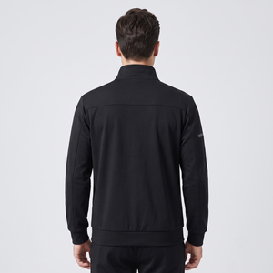 Chaqueta Deportiva Personalizada para Hombre con Cierre Completo - Negra, Impermeable, Ligera, de Poliéster y Spandex, Anti-UV, con Cuello Alto - Product Image 2