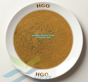 HGO Suministro directo de fábrica de Pure Natura Food Grade Eucommia Ulmoides Extracto 98% Ácido clorogénico Polvo de hierbas - Product Image 1