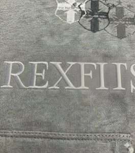 Sudadera con Capucha y Cremallera para Hombre con Logotipo Bordado en el Pecho |   Sudadera con Detalles Desgastados |   Sudadera Informal de Manga Larga con Contraste de Color para Calle - Product Image 2