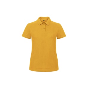 Polo de manga corta para mujer, camiseta informal Formal de Color amarillo, de algodón, 100% - Product Image 6