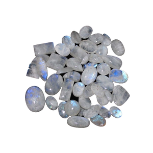 Pierre naturelle Pierre de lune arc-en-ciel cristal Mix Shape Loose Gemstone Cabochon pierre précieuse cristal de guérison Toutes les formes Cabochon - Product Image 4