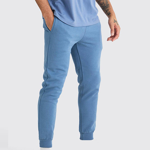 Wholesale <b>Men's</b> <b>Slim</b> <b>Fitted</b> Sweatpants Streetwear Fleece Material Heavyweight <b>Joggers</b> Hot Selling Plain Breathable Design - Product Image 2