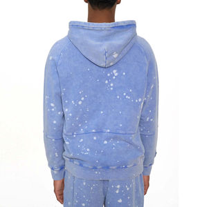 Survêtement évasé streetwear avec logo personnalisé, imprimé en relief, délavé à l'acide, broderie usée et appliqués - Product Image 4