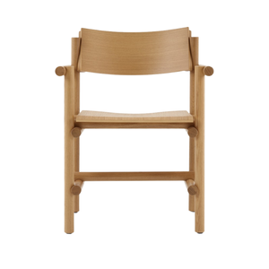 Chaise Muecke en teck crée une silhouette incurvée rehaussée par un dossier étreignant 1108245 - Product Image 1