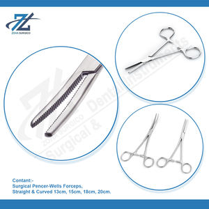 คีมสำหรับผ่าตัดหลอดเลือดสเตนเลสแบบโค้ง180มม. สเปนเซอร์เวลล์คุณภาพสูงเครื่องมือผ่าตัดด้วยมือประเทศผู้ผลิตปากีสถาน - Product Image 4