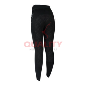 Collants équestres pour femmes Leggings d'entraînement d'équitation Matériau doux au toucher Conception taille haute offrant confort et flexibilité - Product Image 4