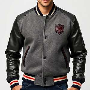 Chaqueta Universitaria Resistente al Agua, Exterior de Nailon/Poliéster, Logotipo Personalizado, Estilo Letterman, Chaqueta de Entrenador de Béisbol, Impermeable, Suministros para Equipos - Product Image 2