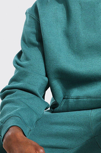 Conjunto de Jogger personalizado de alta calidad 100% algodón para hombre, Sudadera con capucha bordada en 3D con hombros caídos, chándal transpirable duradero para maternidad - Product Image 2
