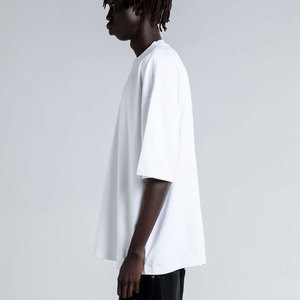 9.0oz Garment Dye Designer T-Shirt Luxury Blank Heavy Cotton Custom Big And Tall <b>Tee</b> Shirt <b>White</b> Color Blank Men <b>Tee</b> T Shirts - Product Image 2