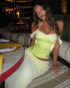 Wholesale Factory <strong>Women's</strong> Sexy Two Piece <strong>Swim</strong> Dress Elegant Spaghetti Strap Corset Top with Slim Fit Long <strong>Skirt</strong> - Product Image 2